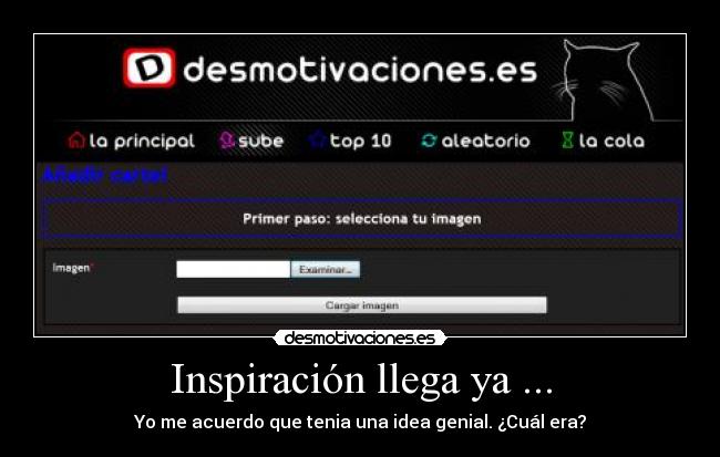 Inspiración llega ya ... - 