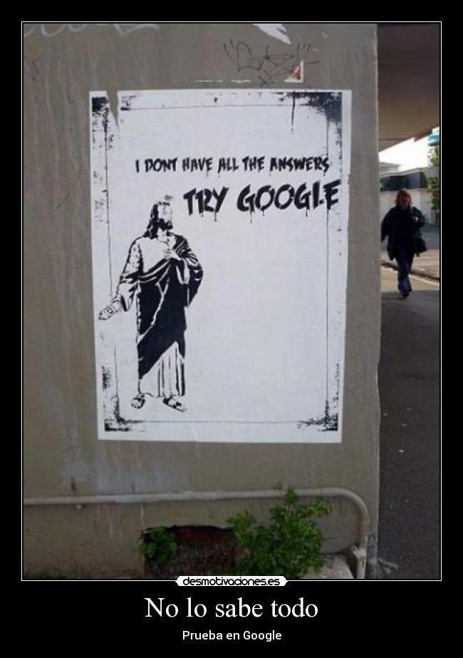 No lo sabe todo - Prueba en Google