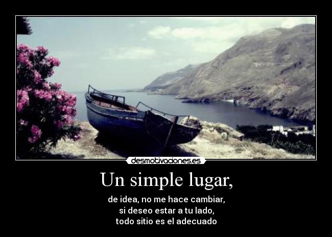 Un simple lugar, - 