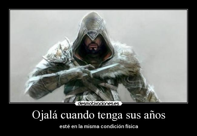 carteles ezio auditore assassin creed anos desmotivaciones