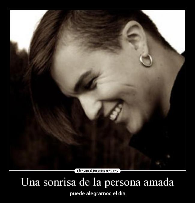 Una sonrisa de la persona amada -