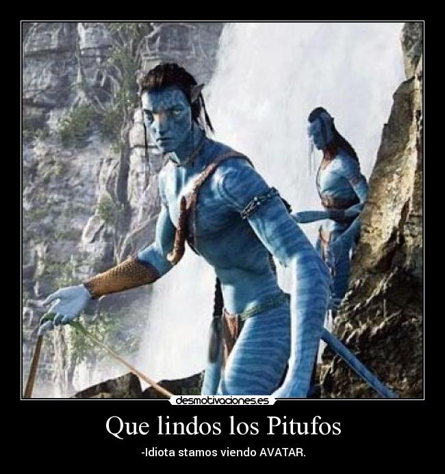 carteles los pitufos desmotivaciones