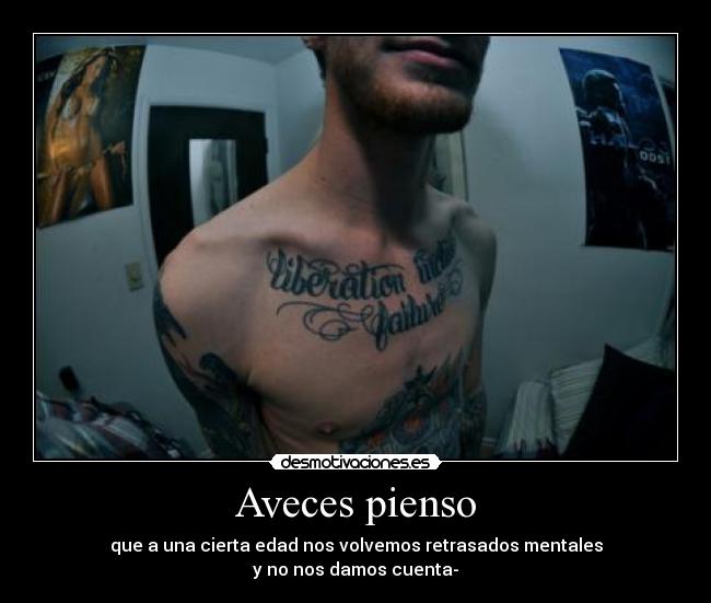 Aveces pienso -