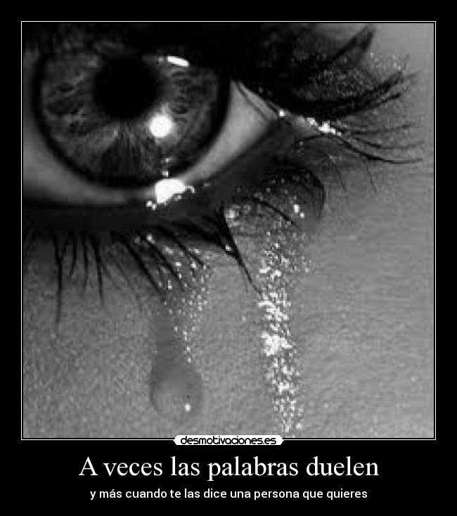 A veces las palabras duelen - 