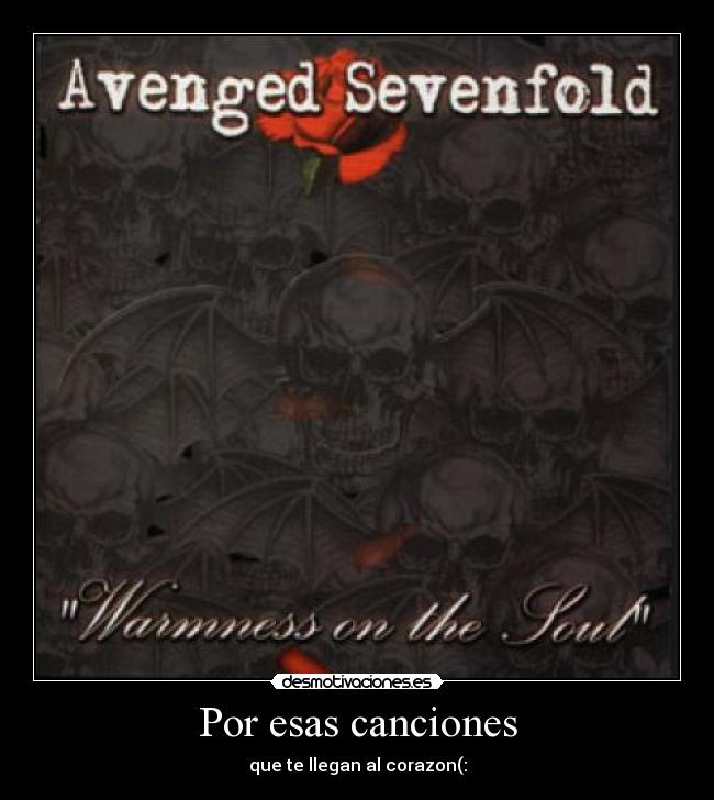 carteles avenged sevenfold musica desmotivaciones