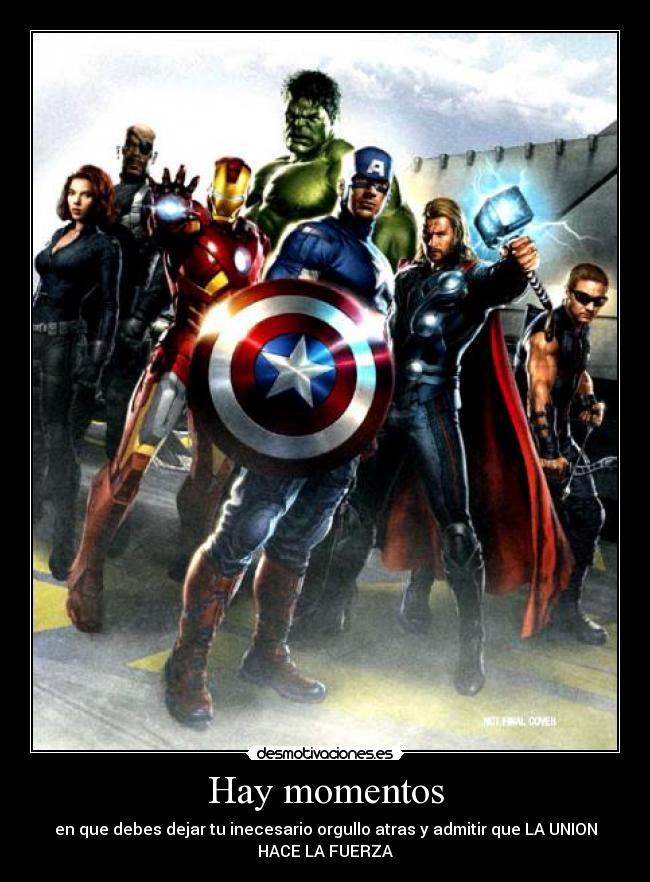 carteles avengers desmotivaciones