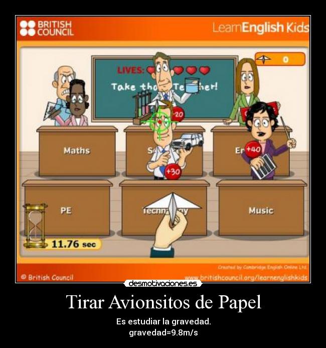 Tirar Avionsitos de Papel - 