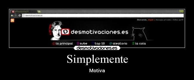 Simplemente -