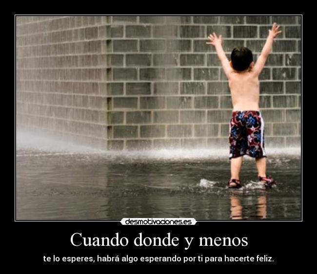 Cuando donde y menos - 