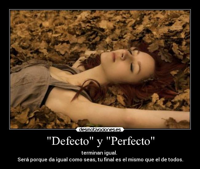 Defecto y Perfecto -