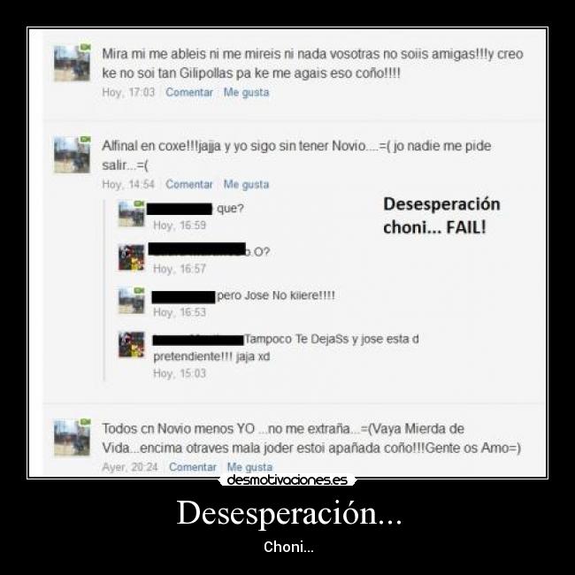 Desesperación... - Choni...