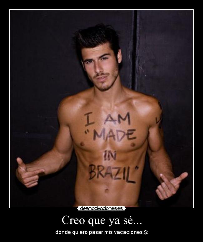 Creo que ya sé... - donde quiero pasar mis vacaciones $: