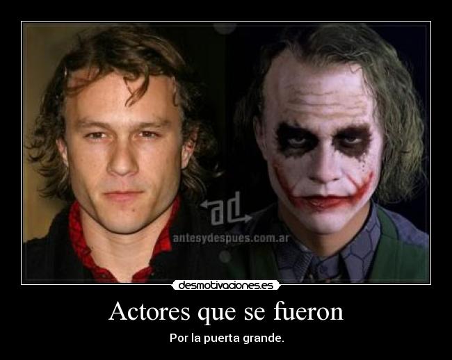 Actores que se fueron -