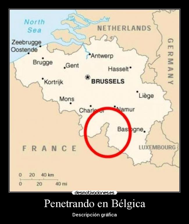 Penetrando en Bélgica -