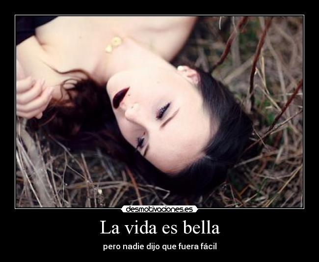 La vida es bella - pero nadie dijo que fuera fácil