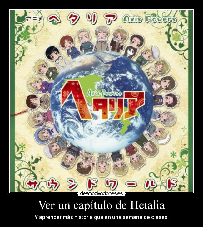 Ver un capítulo de Hetalia - 