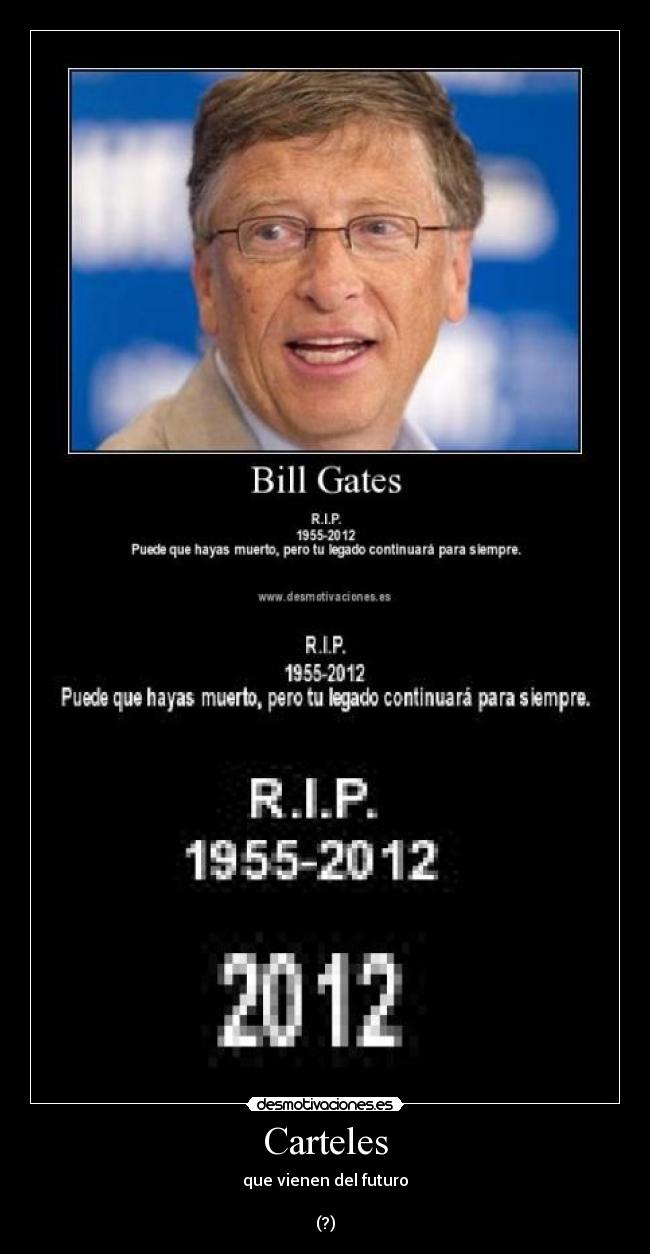 Carteles - que vienen del futuro

(?)