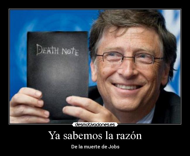 Ya sabemos la razón -