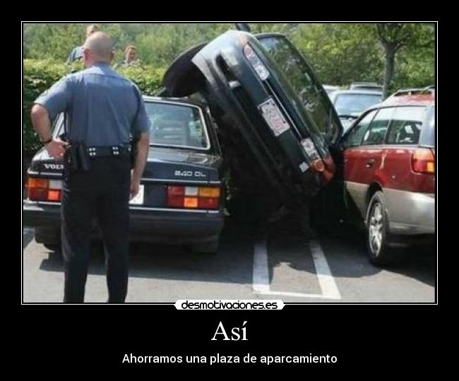Así - Ahorramos una plaza de aparcamiento