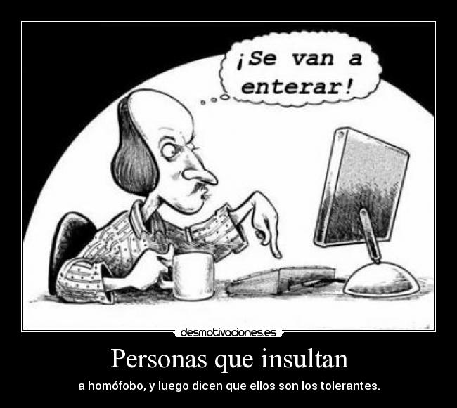 Personas que insultan -