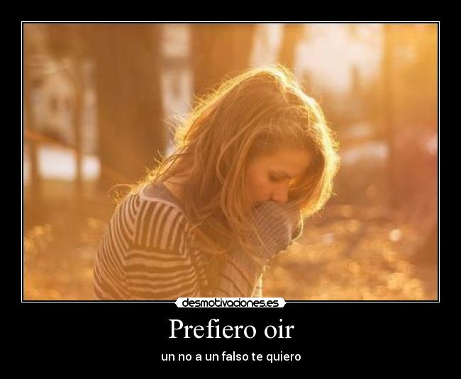 Prefiero oir - 