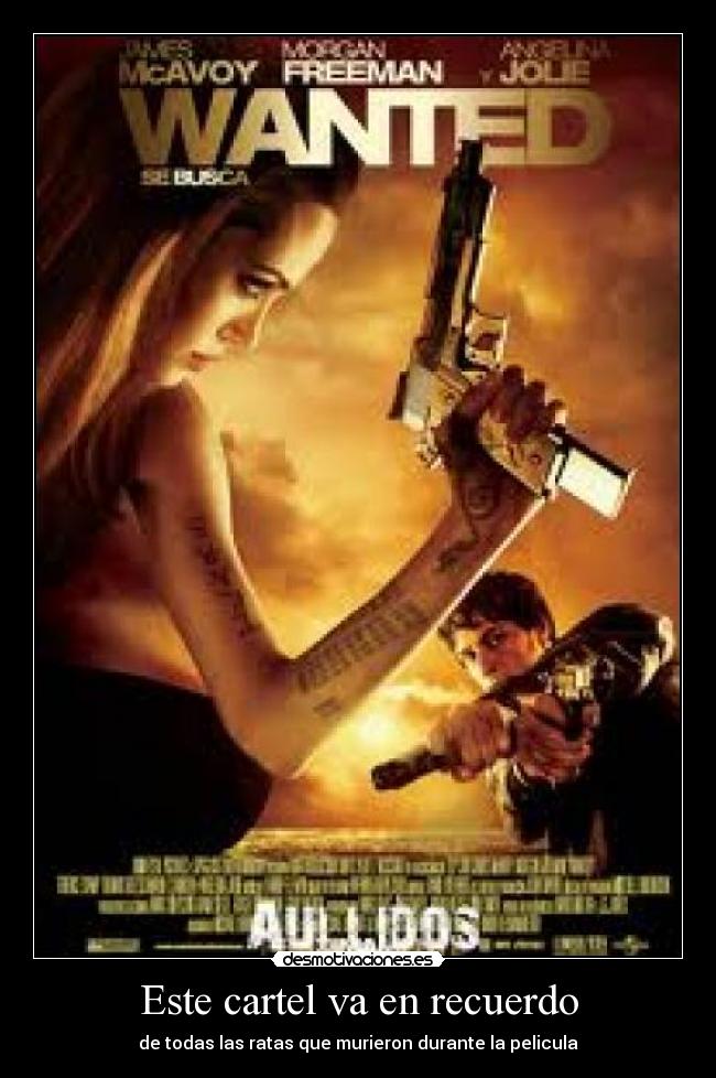 Este cartel va en recuerdo -