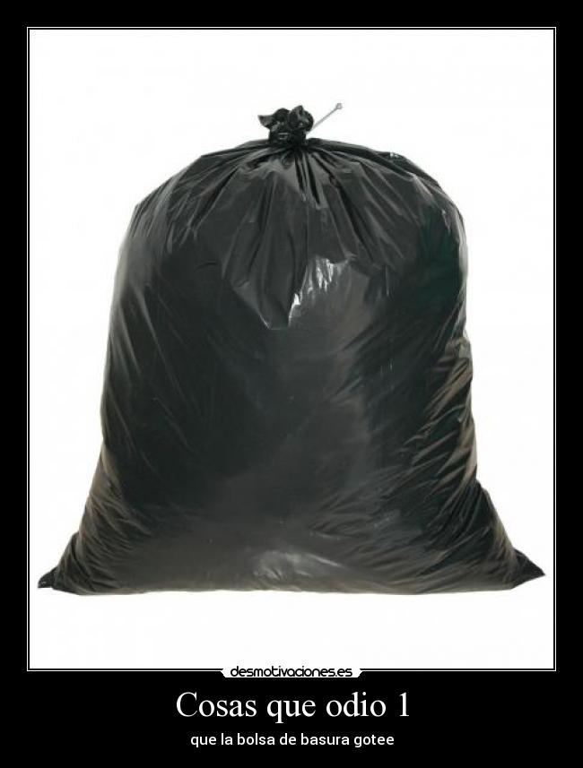 Cosas que odio 1 -