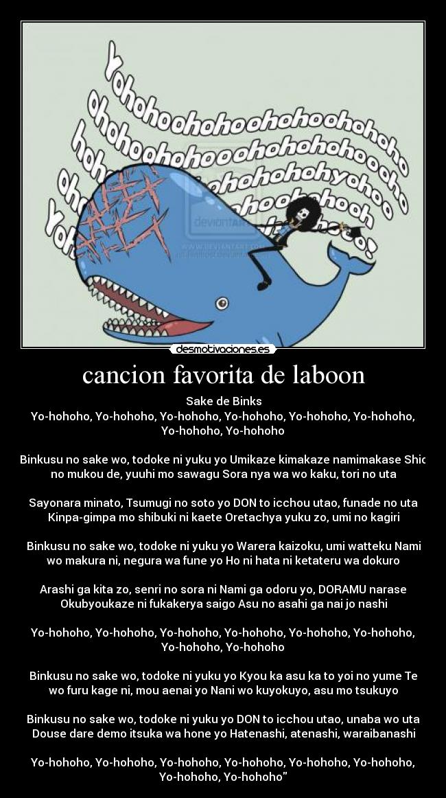 cancion favorita de laboon -