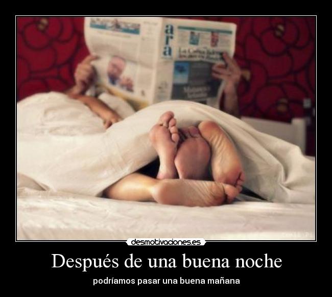 Después de una buena noche -