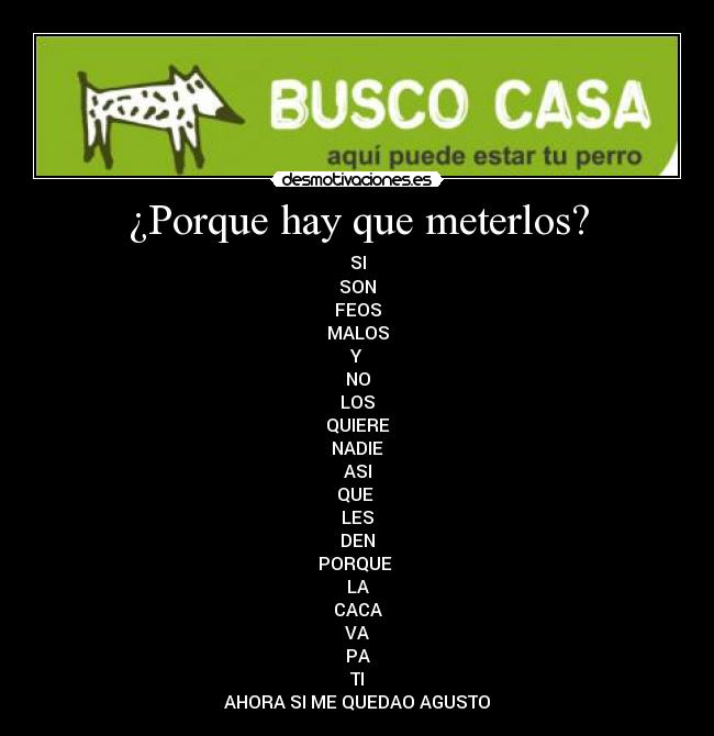 ¿Porque hay que meterlos? -