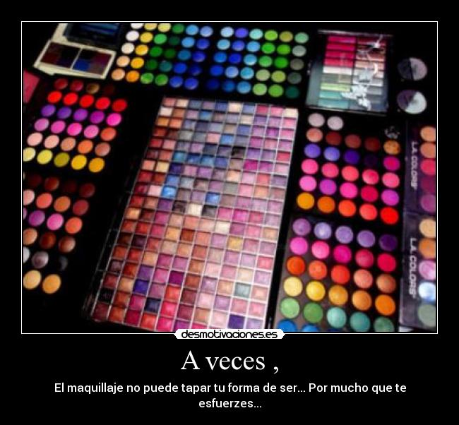 carteles maquillage desmotivaciones