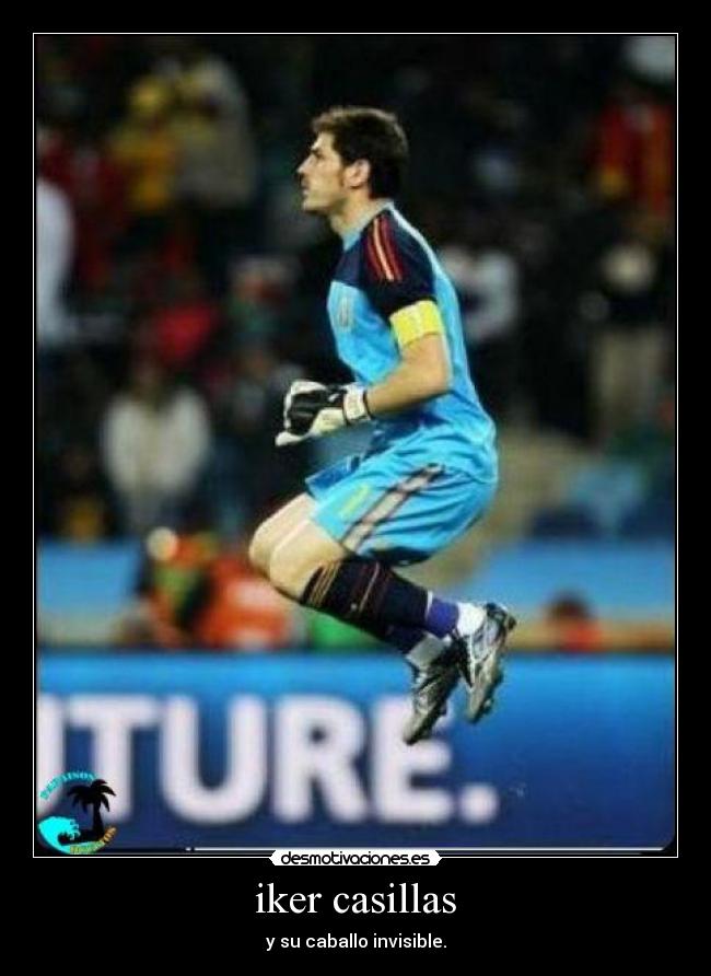 iker casillas - y su caballo invisible.