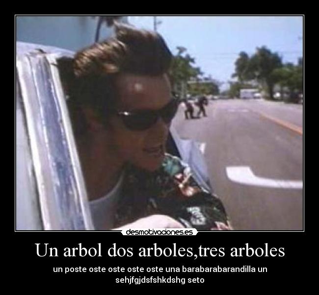 Un arbol dos arboles,tres arboles - un poste oste oste oste oste una barabarabarandilla un sehjfgjdsfshkdshg seto