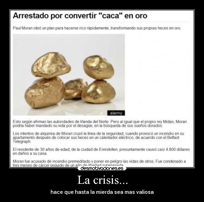 La crisis... -