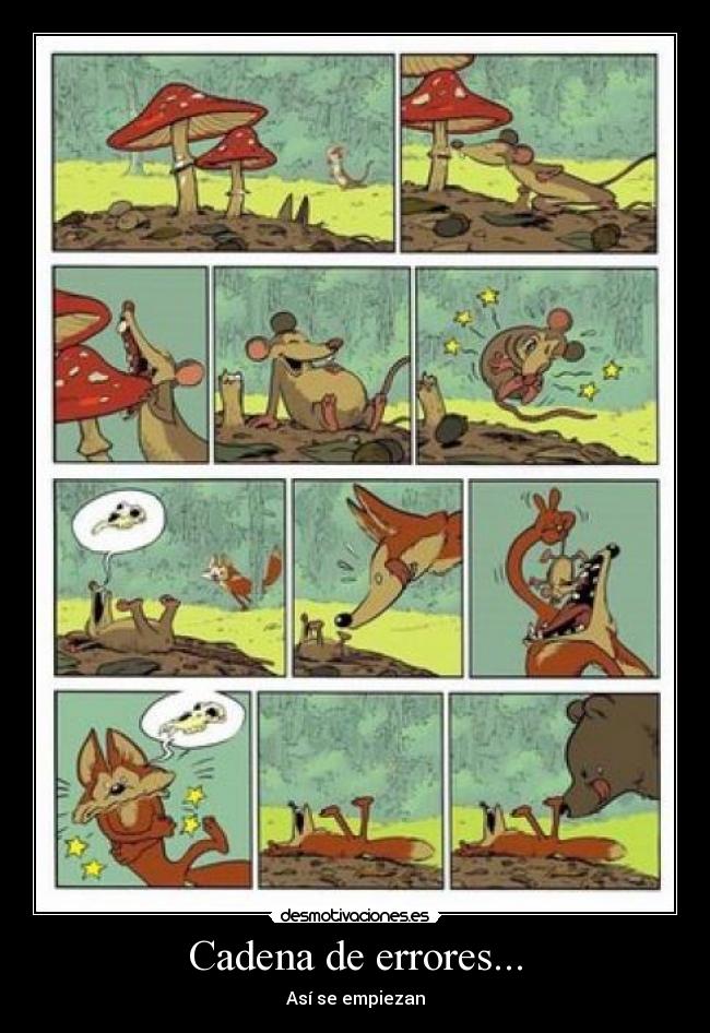 Cadena de errores... - Así se empiezan