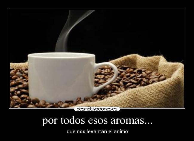 por todos esos aromas... -