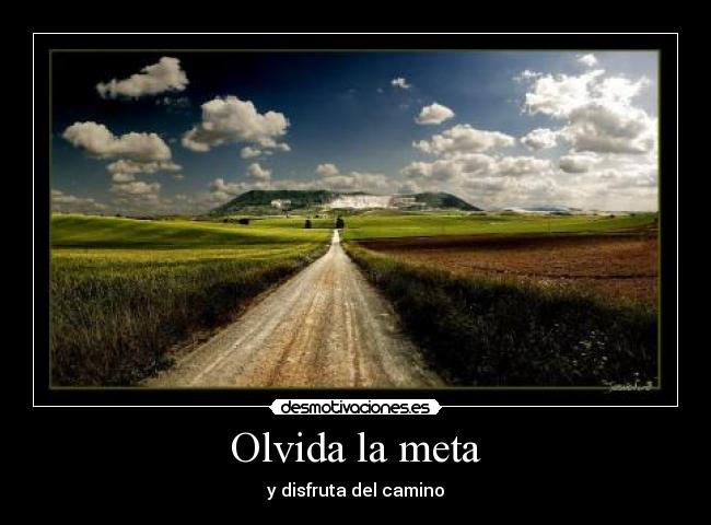carteles metas disfrutar paisajes desmotivaciones