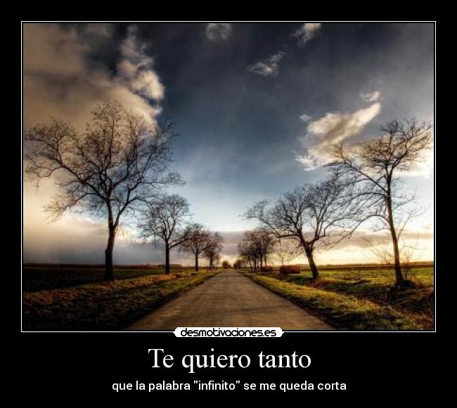 Te quiero tanto -