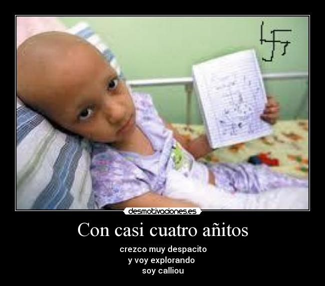 Con casi cuatro añitos - 