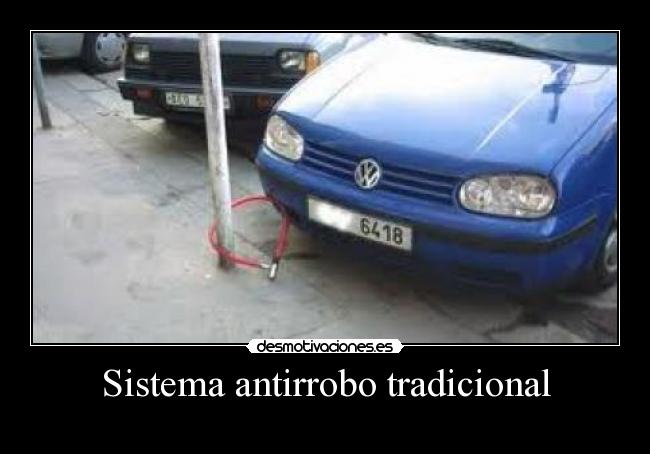 Sistema antirrobo tradicional -