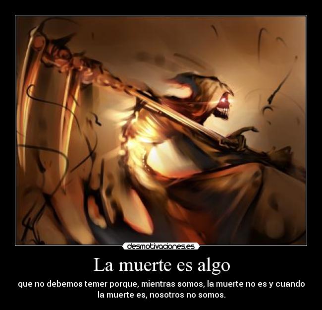 La muerte es algo - 