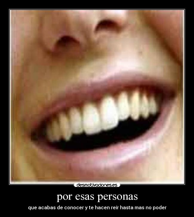 por esas personas - 