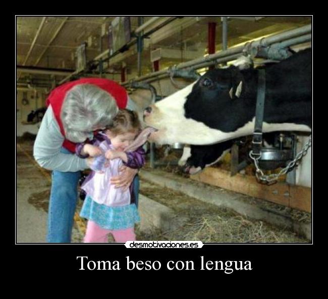 Toma beso con lengua -