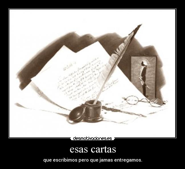 esas cartas -