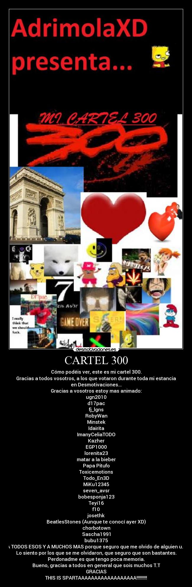 CARTEL 300 -