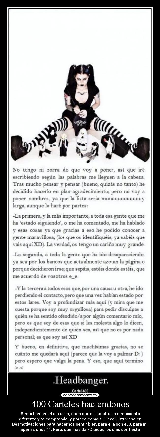 400 Carteles haciendonos - 