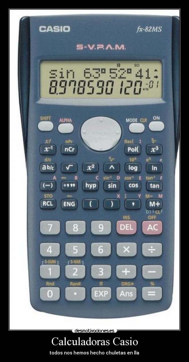 Calculadoras Casio -