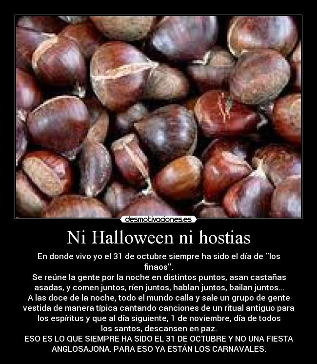 Ni Halloween ni hostias - 