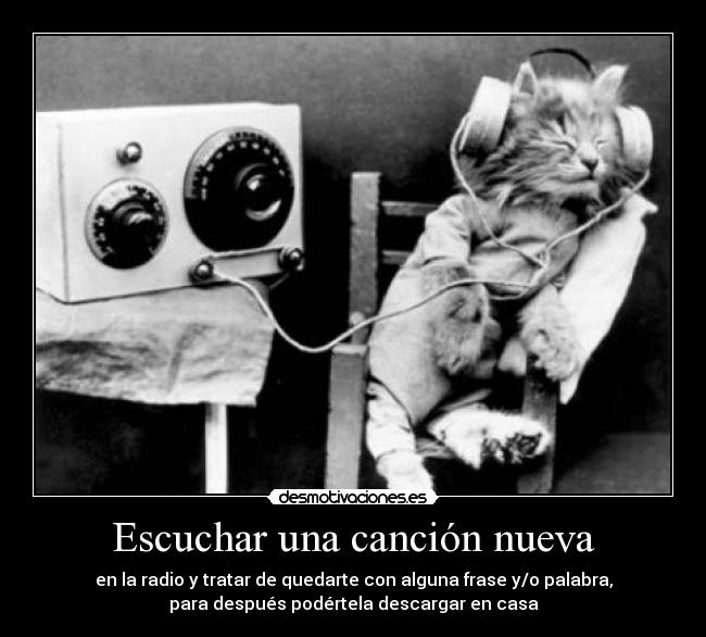 Escuchar una canción nueva -