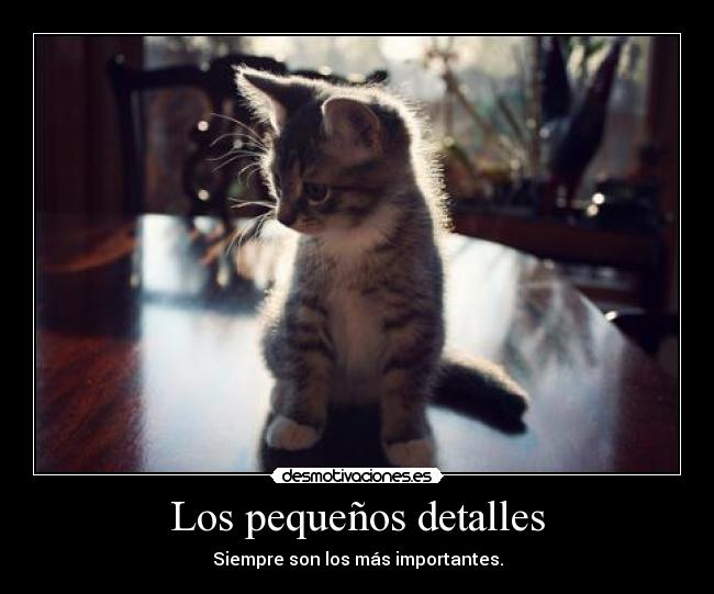 Los pequeños detalles -